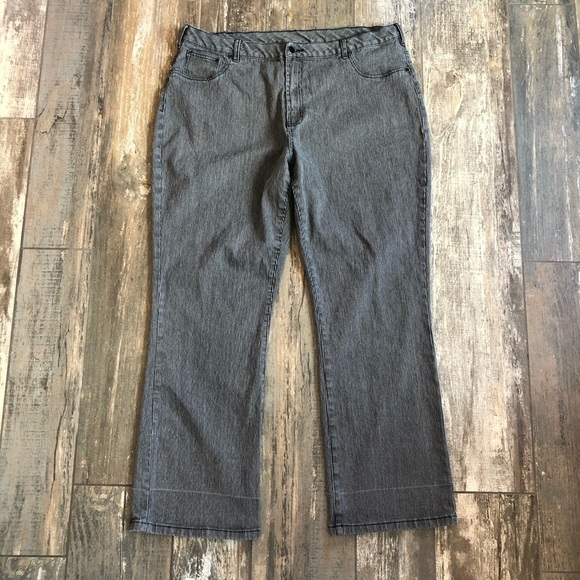 DG2 by Diane Gilman pinstripe jeans plus size 20W - Picture 9 of 10